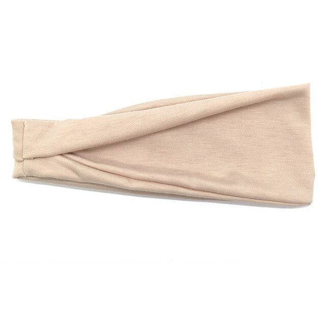 18 Colors Cotton Womens Men Sport Sweat Sweatband Headband Yoga Gym Training Stretch Head Band Hair Wear