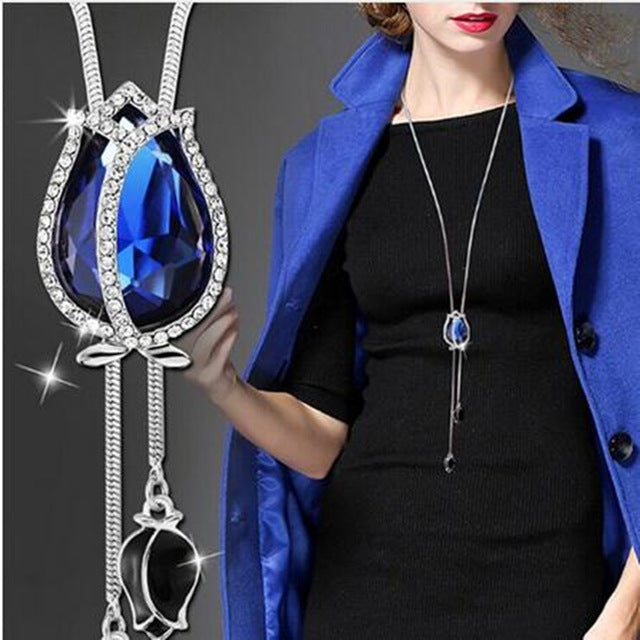 BYSPT Imitation Pearl Necklaces Retro Hot Popular Vintage Leaf Pearl Collar Statement Necklace Long Jewelry For Women