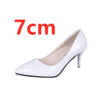 Cresfimix women fashion pointed toe comfortable slip on office high heel shoes lady cute casual high quality black shoes b3210
