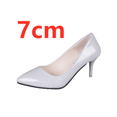 Cresfimix women fashion pointed toe comfortable slip on office high heel shoes lady cute casual high quality black shoes b3210