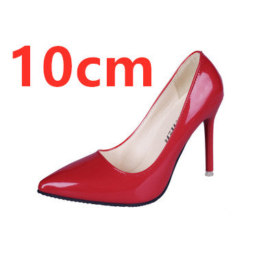 Cresfimix women fashion pointed toe comfortable slip on office high heel shoes lady cute casual high quality black shoes b3210