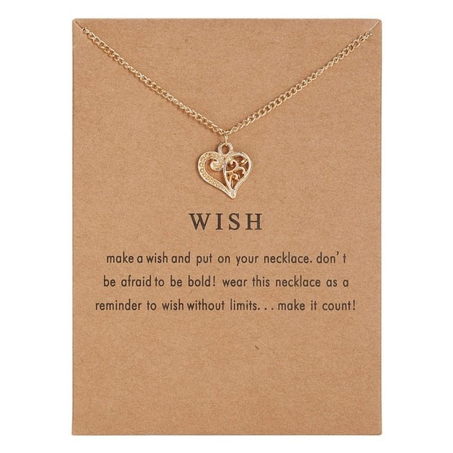 Rinhoo With Card gold Alloy Necklace Lotus Lucky Elephant butterfly dragonfly Three Circle Fashion Necklace women jewelry gift