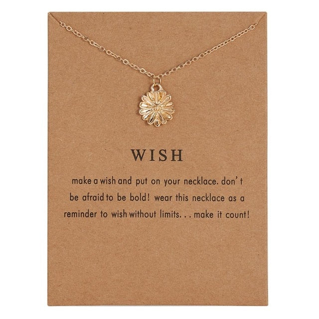 Rinhoo With Card gold Alloy Necklace Lotus Lucky Elephant butterfly dragonfly Three Circle Fashion Necklace women jewelry gift