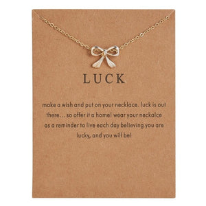 Rinhoo With Card gold Alloy Necklace Lotus Lucky Elephant butterfly dragonfly Three Circle Fashion Necklace women jewelry gift