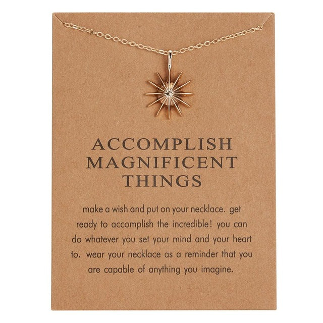 Rinhoo With Card gold Alloy Necklace Lotus Lucky Elephant butterfly dragonfly Three Circle Fashion Necklace women jewelry gift