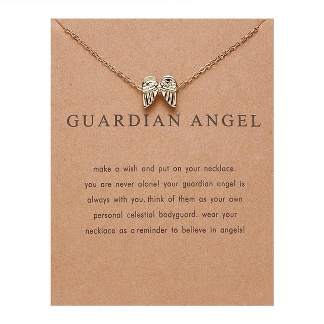 Rinhoo With Card gold Alloy Necklace Lotus Lucky Elephant butterfly dragonfly Three Circle Fashion Necklace women jewelry gift