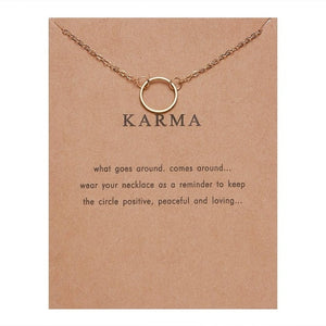 Rinhoo With Card gold Alloy Necklace Lotus Lucky Elephant butterfly dragonfly Three Circle Fashion Necklace women jewelry gift