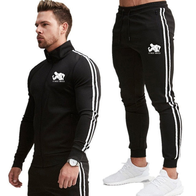 Running Set Suits Men's Tracksuit Sports Suit Gym Fitness Skinny Clothes Running Jogging Sport Wear Exercise Workout sets