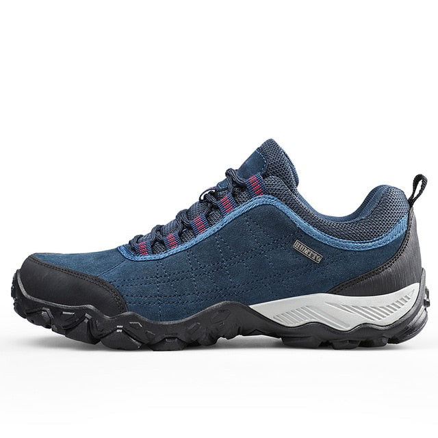 New Arrival Leather Hiking Shoes Wear-resistant  Outdoor Sport Men Shoes Lace-Up Mens Climbing Trekking Hunting Sneakers