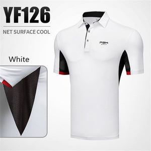 Golf Shirts Men Short Sleeve Shirt Sport Golf Wear Man Turn Down Collar Sportwear Tennis T Shirt Clothing