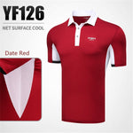 Golf Shirts Men Short Sleeve Shirt Sport Golf Wear Man Turn Down Collar Sportwear Tennis T Shirt Clothing