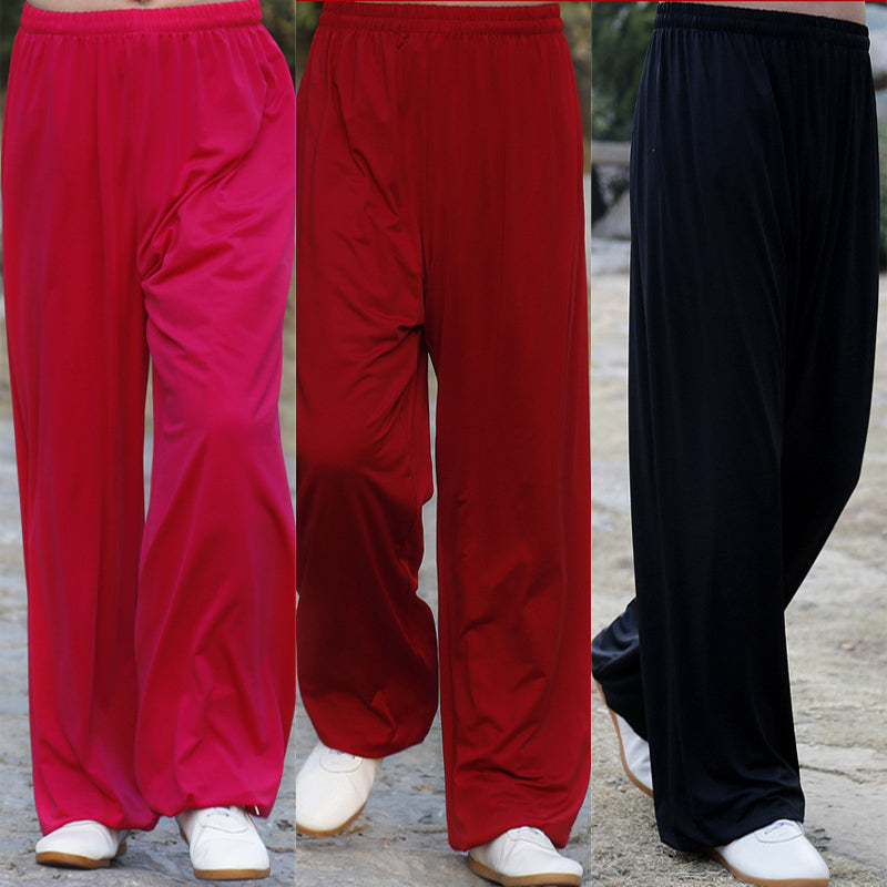 Martial Arts Tai Chi Yoga Pants Acrobatics Pants Kung Fu Cropped Pants Running Pants Adult