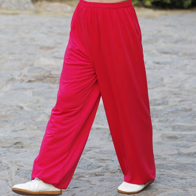 Martial Arts Tai Chi Yoga Pants Acrobatics Pants Kung Fu Cropped Pants Running Pants Adult