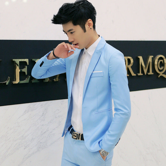 Fashion Brand New Hot Sales Mens Solid Color Classic Fashion Formal Business Suit Blazer Slim Fit Luxury Coat Jacket