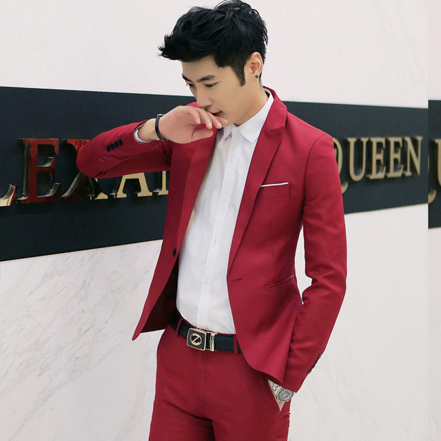 Fashion Brand New Hot Sales Mens Solid Color Classic Fashion Formal Business Suit Blazer Slim Fit Luxury Coat Jacket