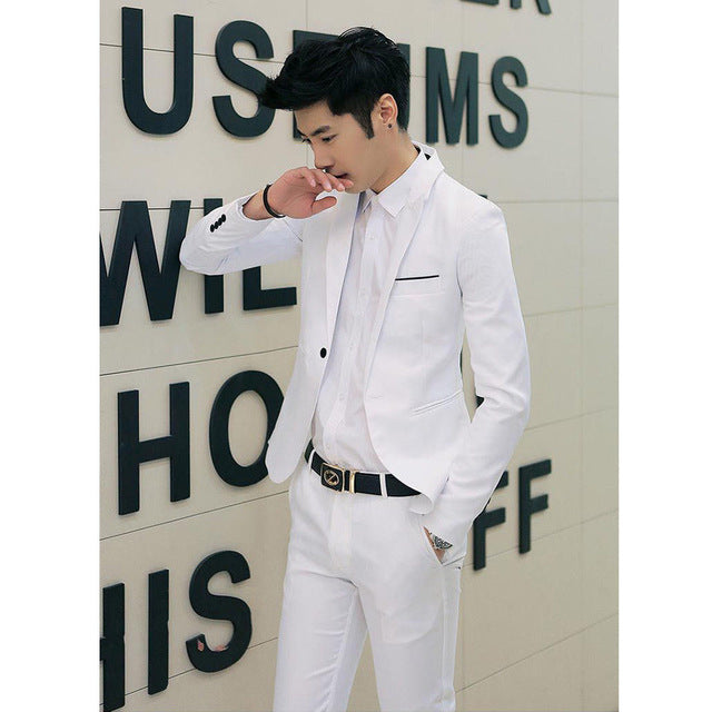 Fashion Brand New Hot Sales Mens Solid Color Classic Fashion Formal Business Suit Blazer Slim Fit Luxury Coat Jacket