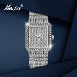 MISSFOX Woman Watch Luxury Diamond Square Silver Female Watches Fashion Elegance Waterproof Clock Most Sold 2020 Women's Gift