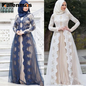 Muslim Abaya Dress Women Islamic Clothing Lace Vintage Kaftan Long Dubai Arab UAE African Party Wedding Dubai Maxi Plus Size 5XL