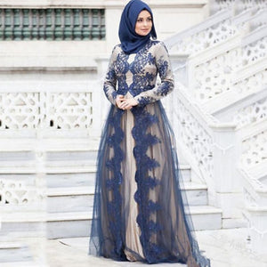 Muslim Abaya Dress Women Islamic Clothing Lace Vintage Kaftan Long Dubai Arab UAE African Party Wedding Dubai Maxi Plus Size 5XL