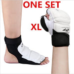 Full Set Of Kung Fu Sport Taekwondo Gloves Foot Ankle Protector Support Wushu Guard Martial Arts Fighting Boxing Hand Protector