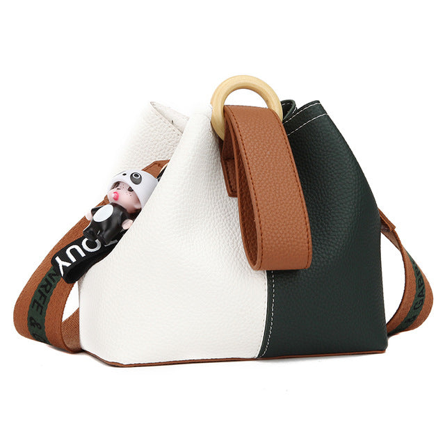 Solid Color Bucket Bags For Women 2020 Luxury Quality Handbags Lady Fashion Shoulder Crossbody Messenger Bag Hand Bag