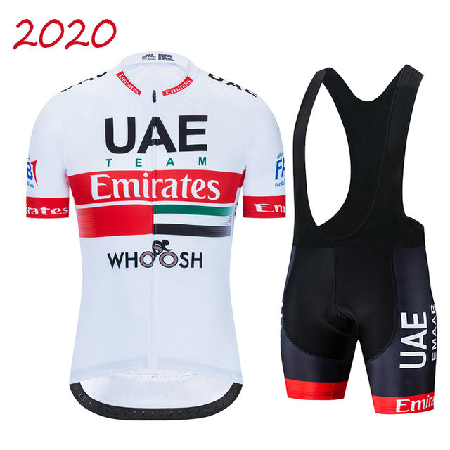 Team UAE Cycling Jerseys Bike Wear clothes Quick-Dry bib gel Sets Clothing Ropa Ciclismo uniformes Maillot Sport Wear