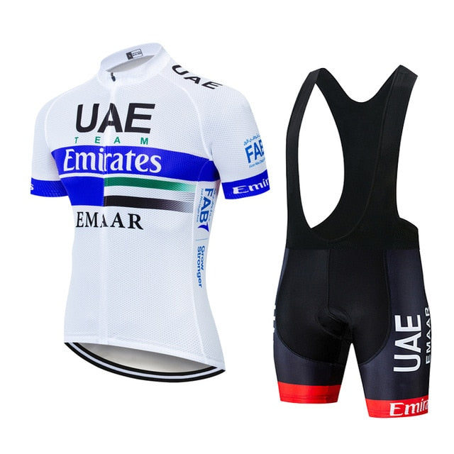 Team UAE Cycling Jerseys Bike Wear clothes Quick-Dry bib gel Sets Clothing Ropa Ciclismo uniformes Maillot Sport Wear