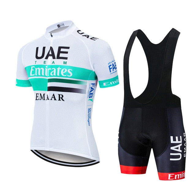 Team UAE Cycling Jerseys Bike Wear clothes Quick-Dry bib gel Sets Clothing Ropa Ciclismo uniformes Maillot Sport Wear