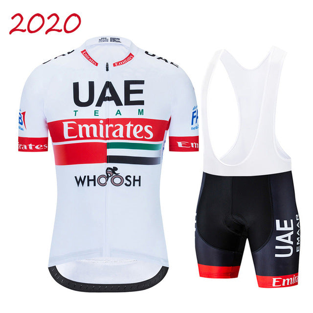 Team UAE Cycling Jerseys Bike Wear clothes Quick-Dry bib gel Sets Clothing Ropa Ciclismo uniformes Maillot Sport Wear