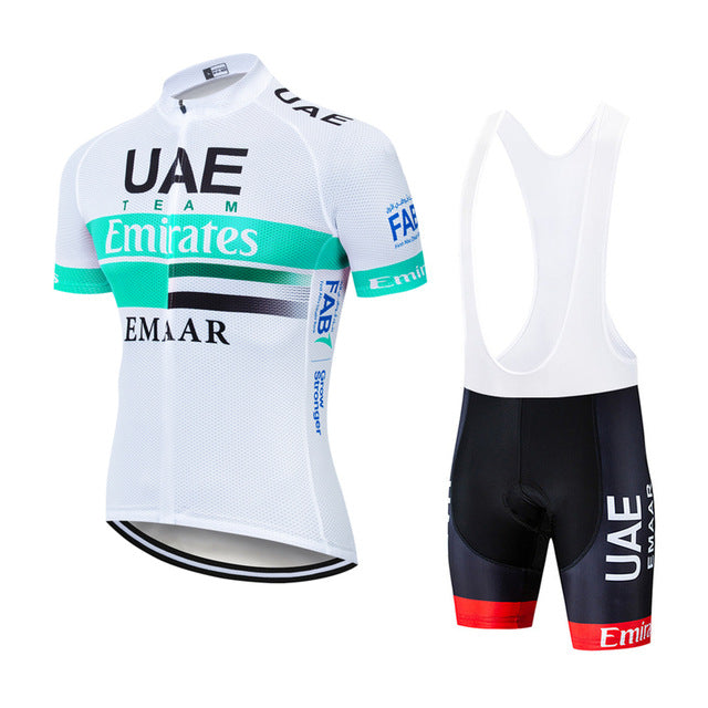 Team UAE Cycling Jerseys Bike Wear clothes Quick-Dry bib gel Sets Clothing Ropa Ciclismo uniformes Maillot Sport Wear