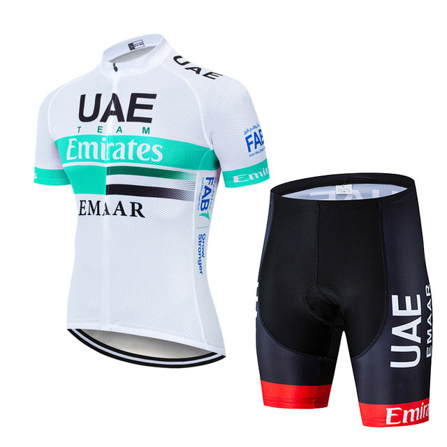 Team UAE Cycling Jerseys Bike Wear clothes Quick-Dry bib gel Sets Clothing Ropa Ciclismo uniformes Maillot Sport Wear