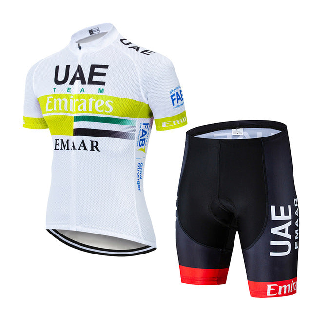 Team UAE Cycling Jerseys Bike Wear clothes Quick-Dry bib gel Sets Clothing Ropa Ciclismo uniformes Maillot Sport Wear