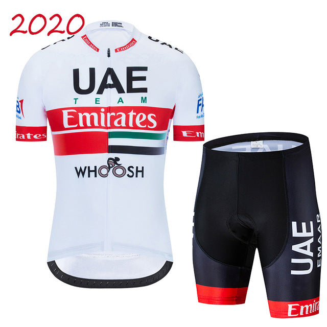 Team UAE Cycling Jerseys Bike Wear clothes Quick-Dry bib gel Sets Clothing Ropa Ciclismo uniformes Maillot Sport Wear