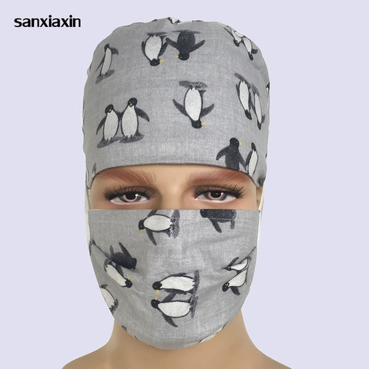 sanxiaxin surgical Pharmacy medical Scrub surgery Caps Nurse hat Unisex Medical Scrub Clinic Dental doctor hat  surgical cap