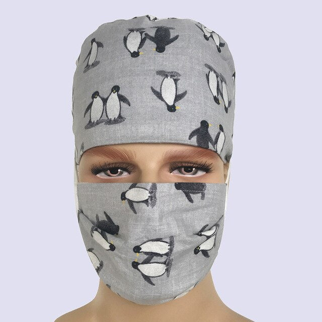 sanxiaxin surgical Pharmacy medical Scrub surgery Caps Nurse hat Unisex Medical Scrub Clinic Dental doctor hat  surgical cap