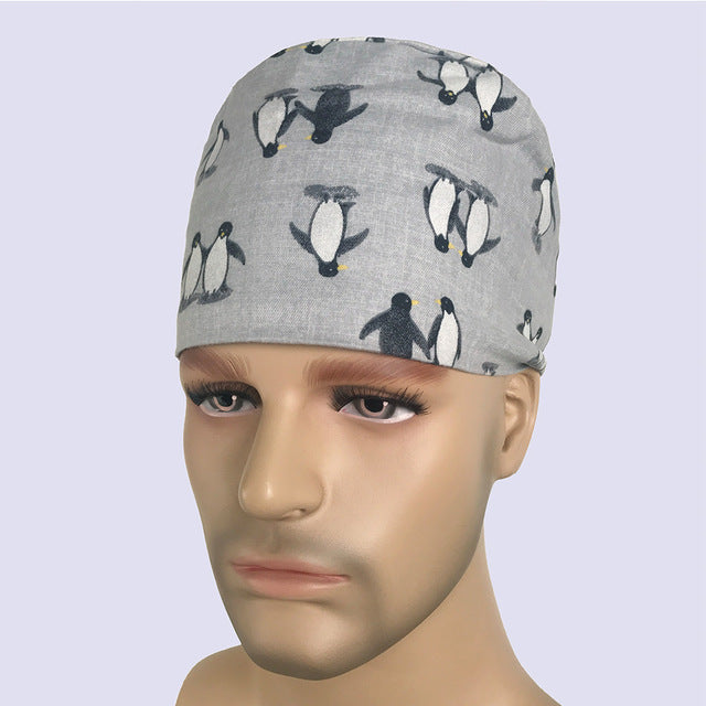 sanxiaxin surgical Pharmacy medical Scrub surgery Caps Nurse hat Unisex Medical Scrub Clinic Dental doctor hat  surgical cap