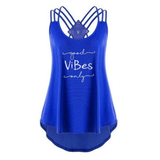Women Sexy Sleeveless Dreamcatcher Printed Camis Backless Strapless Hollow Out Vest Tanks Girls Beach Holiday Camisole Tops Tees
