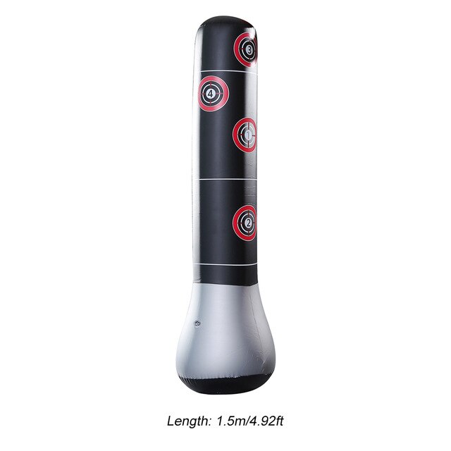 Boxing Punching Bag Inflatables Training Taekwondo Kids Punching Bag Venting Hit Boxing Bag Stand Weight Fitnes Equipment