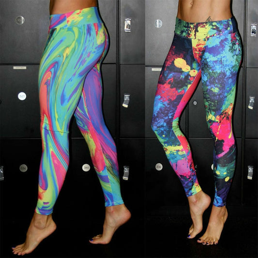 Plus size sport anti cellulite leggings fitness gothic push up stretch high waist leggins print woman sexy clothing fashion