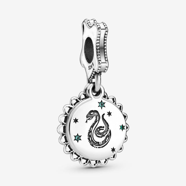 Harry style silver Dangle Charms round shape Fits Pandora bracelet necklace