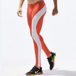 Men Running Tights Training Sport Leggings Patchwork Compression Pants Sky Blue Gym Wear Men Sexy Gym Legging S-XL Mallas Hombre