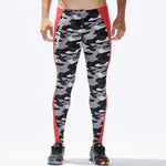 Men Running Tights Training Sport Leggings Patchwork Compression Pants Sky Blue Gym Wear Men Sexy Gym Legging S-XL Mallas Hombre