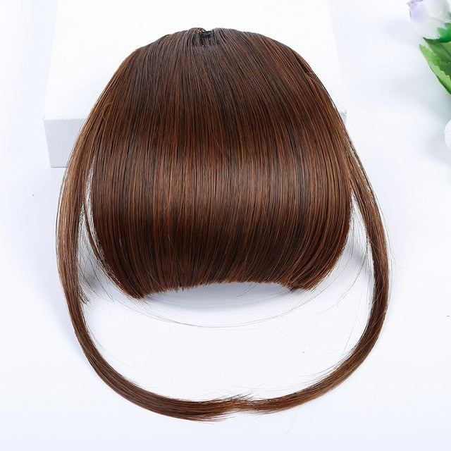 LVHAN air bangs pure bangs hair extension synthetic wig natural black light brown dark brown black high temperature fiber