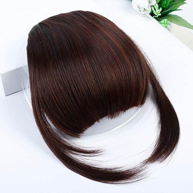 LVHAN air bangs pure bangs hair extension synthetic wig natural black light brown dark brown black high temperature fiber