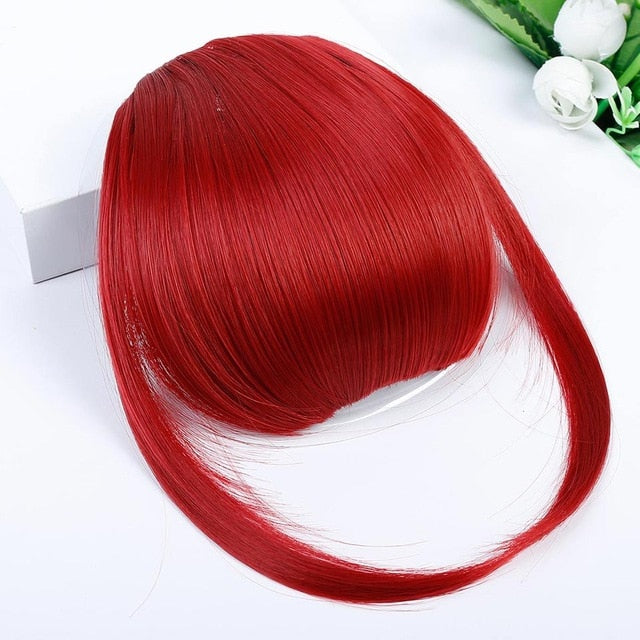 LVHAN air bangs pure bangs hair extension synthetic wig natural black light brown dark brown black high temperature fiber