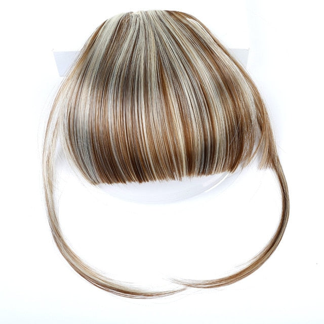 LVHAN air bangs pure bangs hair extension synthetic wig natural black light brown dark brown black high temperature fiber
