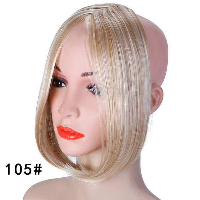 LVHAN air bangs pure bangs hair extension synthetic wig natural black light brown dark brown black high temperature fiber
