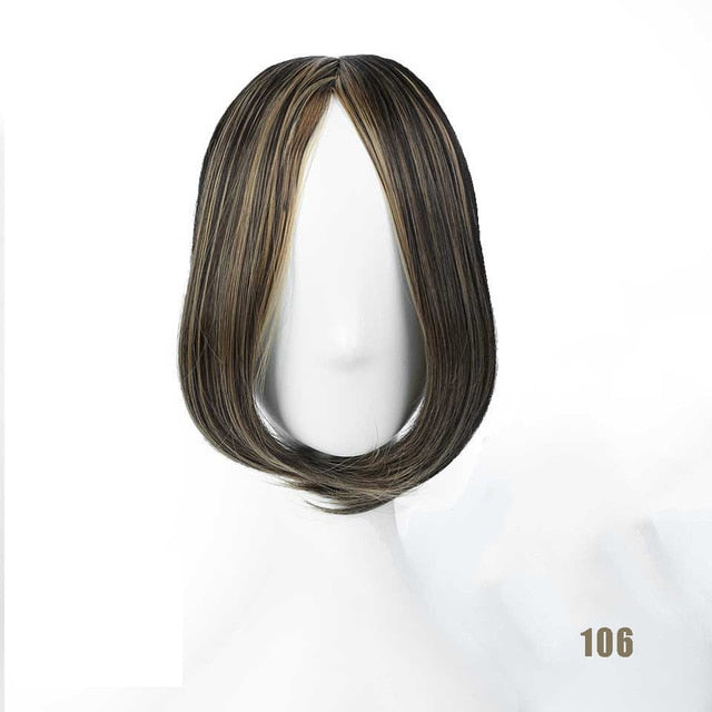 LVHAN air bangs pure bangs hair extension synthetic wig natural black light brown dark brown black high temperature fiber