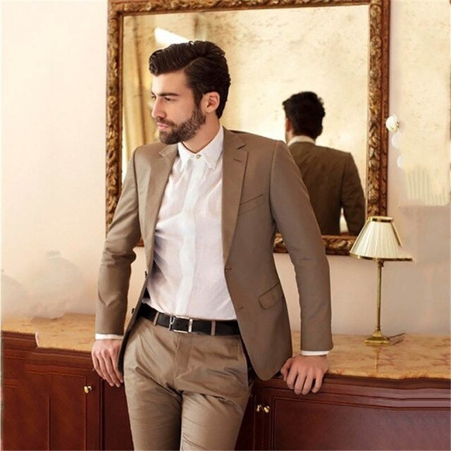 Custom Mens Suits Burgundy Red Suit Blazer Men Tuxedo Suit Jacket Men Suits for Wedding Slim Fit 2 Piece with Pants