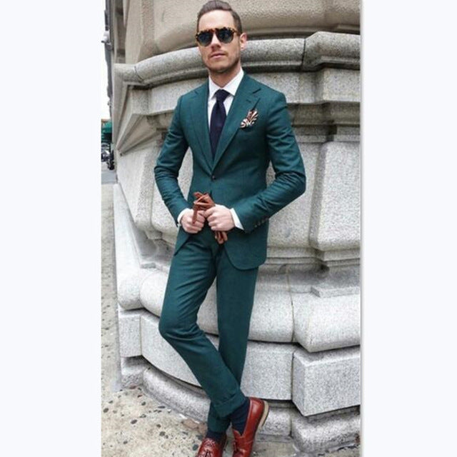 Custom Mens Suits Burgundy Red Suit Blazer Men Tuxedo Suit Jacket Men Suits for Wedding Slim Fit 2 Piece with Pants